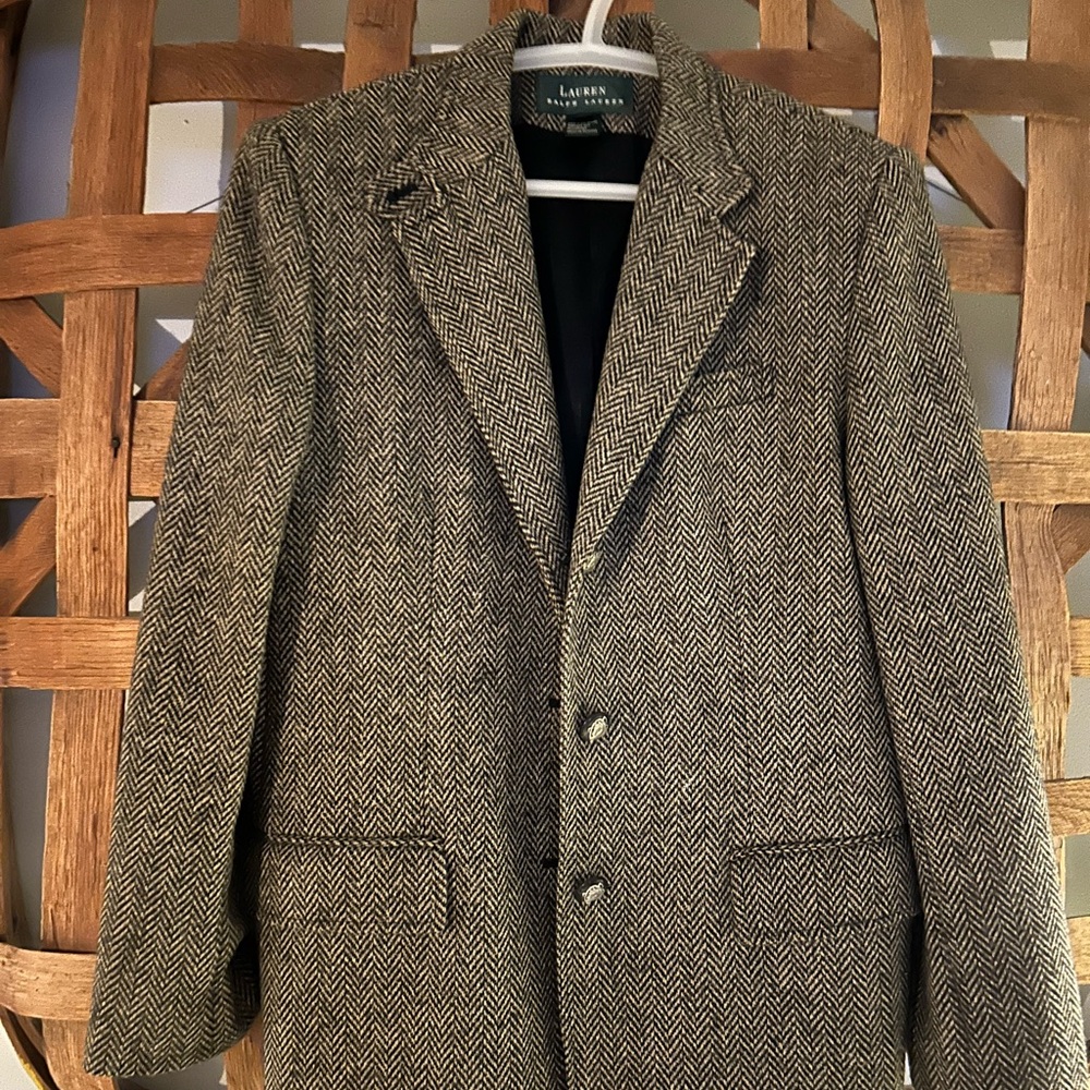 Lauren RALPH LAUREN Women’s Herringbone Tweed Blazer